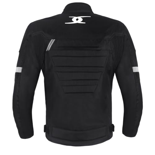 XAVIA Racing Veste De Moto Homme Imperméable Ventilée avec Protection Niveau 2 - Blouson Moto 4 Saisons pour Hommes Sécu