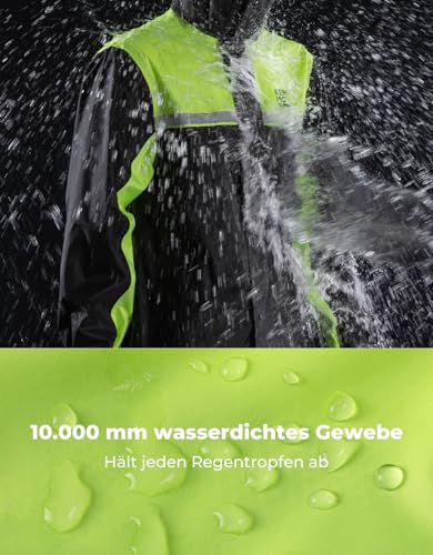 Combinaison imperméable respirante KEMIMOTO pour homme - Camping - Randonnée - Cyclisme - Veste de pluie 4L